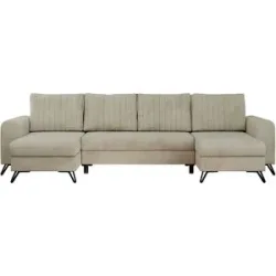 Höffner Wohnlandschaft Beige   ¦ beige ¦ Maße (cm): B: 312 H: 90