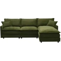 Höffner Ecksofa  Ulicia ¦ grün ¦ Maße (cm): B: 265 H: 82 T: 156.0