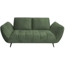 Bobb Sofa 2 -sitzig mit Sitztiefenverstellung Carly ¦ grün ¦ Maße (cm): B: 207