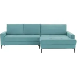 smart Ecksofa  Candice ¦ türkis/petrol ¦ Maße (cm): B: 280 H: 90 T: 173.0