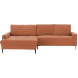 smart Ecksofa  Candice ¦ orange ¦ Maße (cm): B: 280 H: 90 T: 173.0