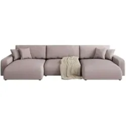 S-STYLE Wohnlandschaft  Emma ¦ rosa/pink ¦ Maße (cm): B: 332 H: 78