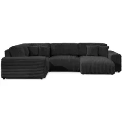 S-STYLE Wohnlandschaft XXL  Mollis ¦ grau ¦ Maße (cm): B: 316 H: 77