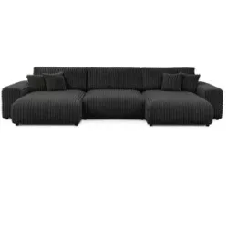 S-STYLE Wohnlandschaft  Mollis ¦ grau ¦ Maße (cm): B: 350 H: 77
