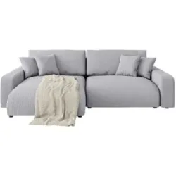 S-STYLE Ecksofa  Emma ¦ grau ¦ Maße (cm): B: 234 H: 78