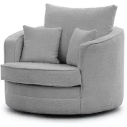 S-STYLE Drehsessel  Ted ¦ grau ¦ Maße (cm): B: 107 H: 94