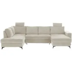 uno Wohnlandschaft mit Schlaffunktion Salamanca ¦ creme ¦ Maße (cm): B: 328 H: