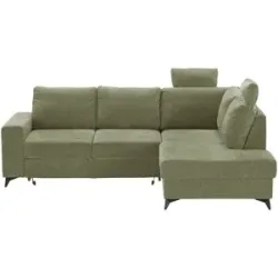uno Ecksofa  Salamanca ¦ grün ¦ Maße (cm): B: 248 H: 104 T: 189.0