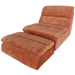 HOFFNER, Höffner Sessel mit Hocker vakuumiert Maaret ¦ rot ¦ Maße (cm): B: 85 H: 76 T: 104.0