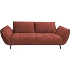 Bobb Sofa 2 5 -sitzig mit Sitztiefenverstellung Carly ¦ rot ¦ Maße (cm): B: 240