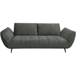 Bobb Sofa 2 5 -sitzig mit Sitztiefenverstellung Carly ¦ grau ¦ Maße (cm): B: 240
