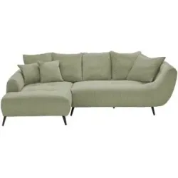 Bobb Ecksofa  Bellani III ¦ grün ¦ Maße (cm): B: 279 H: 98 T: 192.0