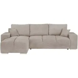 uno Ecksofa mit Schlaffunktion Barco ¦ grau ¦ Maße (cm): B: 296 H: 89 T: 182.0