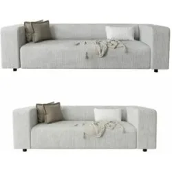 S-STYLE Polstergarnitur 3+2  Oskar ¦ grau ¦ Maße (cm): B: 175 H: 65