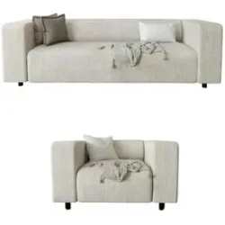 S-STYLE Polstergarnitur 3+1  Oskar ¦ beige ¦ Maße (cm): B: 175 H: 65