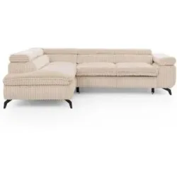 S-STYLE Ecksofa mit Schlaffunktion Bonnie ¦ beige ¦ Maße (cm): B: 275 H: 76