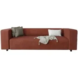 S-STYLE Einzelsofa  Oskar ¦ rot ¦ Maße (cm): B: 175 H: 65