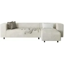 S-STYLE Ecksofa  Oskar ¦ beige ¦ Maße (cm): B: 240 H: 65
