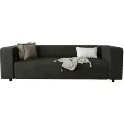 S-STYLE Einzelsofa  Oskar ¦ schwarz ¦ Maße (cm): B: 175 H: 65