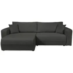Höffner Ecksofa mit Schlaffunktion Oreon ¦ grau ¦ Maße (cm): B: 244 H: 82