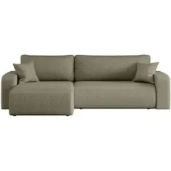 Höffner Ecksofa mit Schlaffunktion Pianio ¦ braun ¦ Maße (cm): B: 272 H: 82