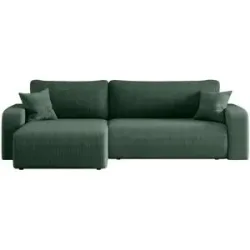 Höffner Ecksofa mit Schlaffunktion Pianio ¦ grün ¦ Maße (cm): B: 272 H: 82