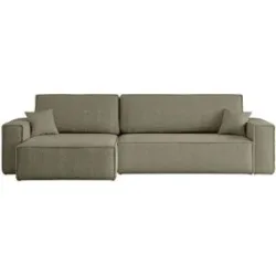 Höffner Ecksofa mit Schlaffunktion Carl ¦ braun ¦ Maße (cm): B: 272 H: 82