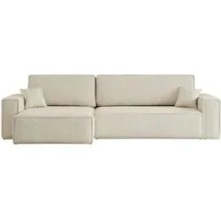 Höffner Ecksofa mit Schlaffunktion Carl ¦ beige ¦ Maße (cm): B: 272 H: 82