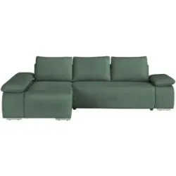 switch Ecksofa  Soft ¦ grün ¦ Maße (cm): B: 282 H: 84 T: 182.0