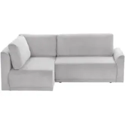 Höffner Ecksofa mit Schlaffunktion Malyn ¦ grau ¦ Maße (cm): B: 235 H: 90 T: 160.0