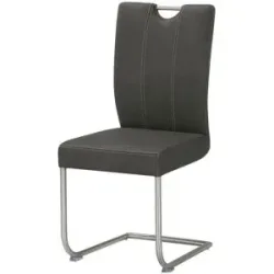 Höffner Schwingstuhl  Pina ¦ grau ¦ Maße (cm): B: 46 H: 99 T: 56.0
