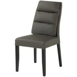 smart Lederstuhl  Tamix 1 ¦ grau ¦ Maße (cm): B: 43 H: 99 T: 62.0
