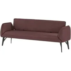 Höffner Funktionsbank Leder Drive ¦ rot ¦ Maße (cm): B: 238 H: 91 T: 66.0