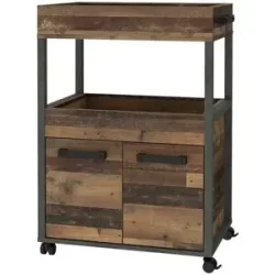 Höffner Barwagen  Woody ¦ holzfarben ¦ Maße (cm): B: 40 H: 88