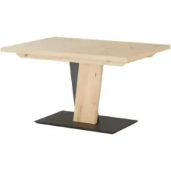 Höffner Säulentisch ausziehbar Step Two ¦ holzfarben ¦ Maße (cm): B: 90 H: 75