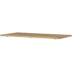 Höffner Tischplatte aus massiver Wildeiche Comida ¦ holzfarben ¦ Maße (cm): B: 90 H: 4