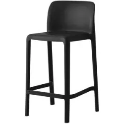 Connubia Barhocker stapelbar Bayo ¦ schwarz ¦ Maße (cm): B: 47 H: 90 T: 46.5