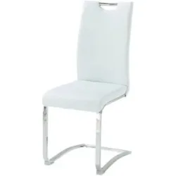 Höffner Schwingstuhl  Maxim ¦ weiß ¦ Maße (cm): B: 43 H: 100 T: 57.0