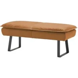Koinor Hockerbank Leder Alino ¦ orange ¦ Maße (cm): B: 130 H: 51 T: 56.0