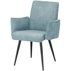 Höffner Polsterstuhl mit Griff 4402 ¦ blau ¦ Maße (cm): B: 63 H: 91 T: 60.0