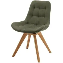 Woodford Esszimmerstuhl mit erhöhter Sitzkante Bennet ¦ grün ¦ Maße (cm): B: 56