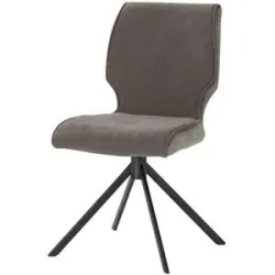 uno Esszimmerstuhl drehbar Diana ¦ grau ¦ Maße (cm): B: 49 H: 88 T: 63.0