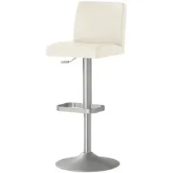 Höffner Barhocker  MyTina ¦ weiß ¦ Maße (cm): B: 44 T: 36.0