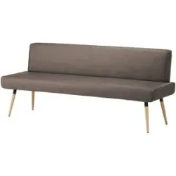 Höffner Polsterbank massiv 4402 ¦ braun ¦ Maße (cm): B: 200 H: 87 T: 62.0