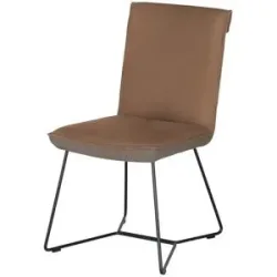 Koinor Kufenstuhl Leder  Schwof ¦ braun ¦ Maße (cm): B: 48 H: 90 T: 64.0