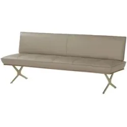 Koinor Sitzbank Leder Dining System 1 ¦ grau ¦ Maße (cm): B: 214 H: 88 T: 66.0