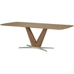 Koinor HPL Säulentisch  Dining System 1 ¦ holzfarben ¦ Maße (cm): B: 90 H: 76