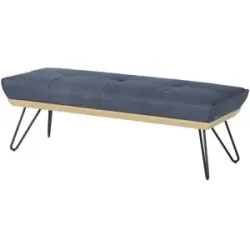 Koinor Hockerbank Leder Dining System 4 ¦ blau ¦ Maße (cm): B: 150 H: 49 T: 54.0