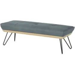 Koinor Hockerbank Leder Dining System 4 ¦ blau ¦ Maße (cm): B: 170 H: 49 T: 54.0