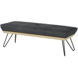 Koinor Hockerbank Leder Dining System 4 ¦ grau ¦ Maße (cm): B: 190 H: 49 T: 54.0